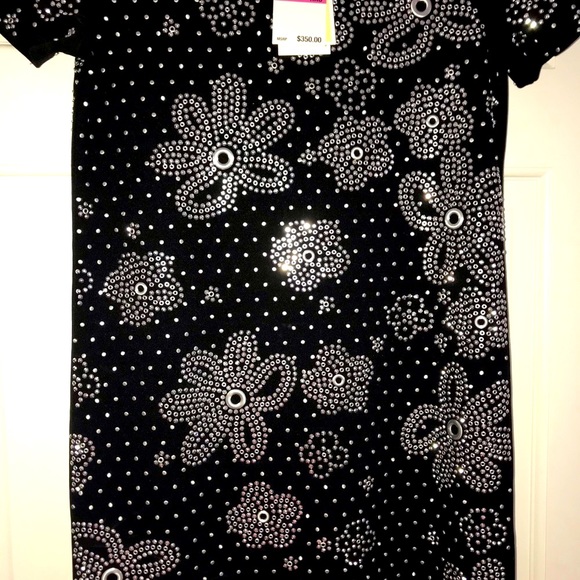 NWT🔥$155 OFF🔥DESIGNER DRESS EMBELLISHED ALL OVER WITH STUDS Michael Michael Kors - Picture 4 of 12